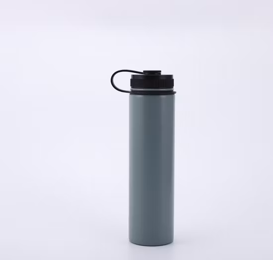Vaso aislado al vacío de acero inoxidable de doble pared 304, taza para café, leche, taza, botella de agua potable con tapa y pajita